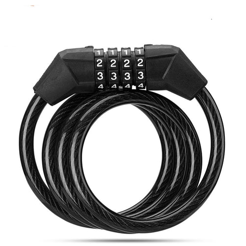 Four-digit anti-theft code lock for scooters