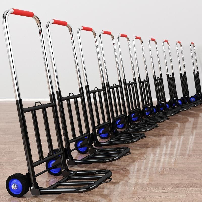Foldable portable shopping trolley