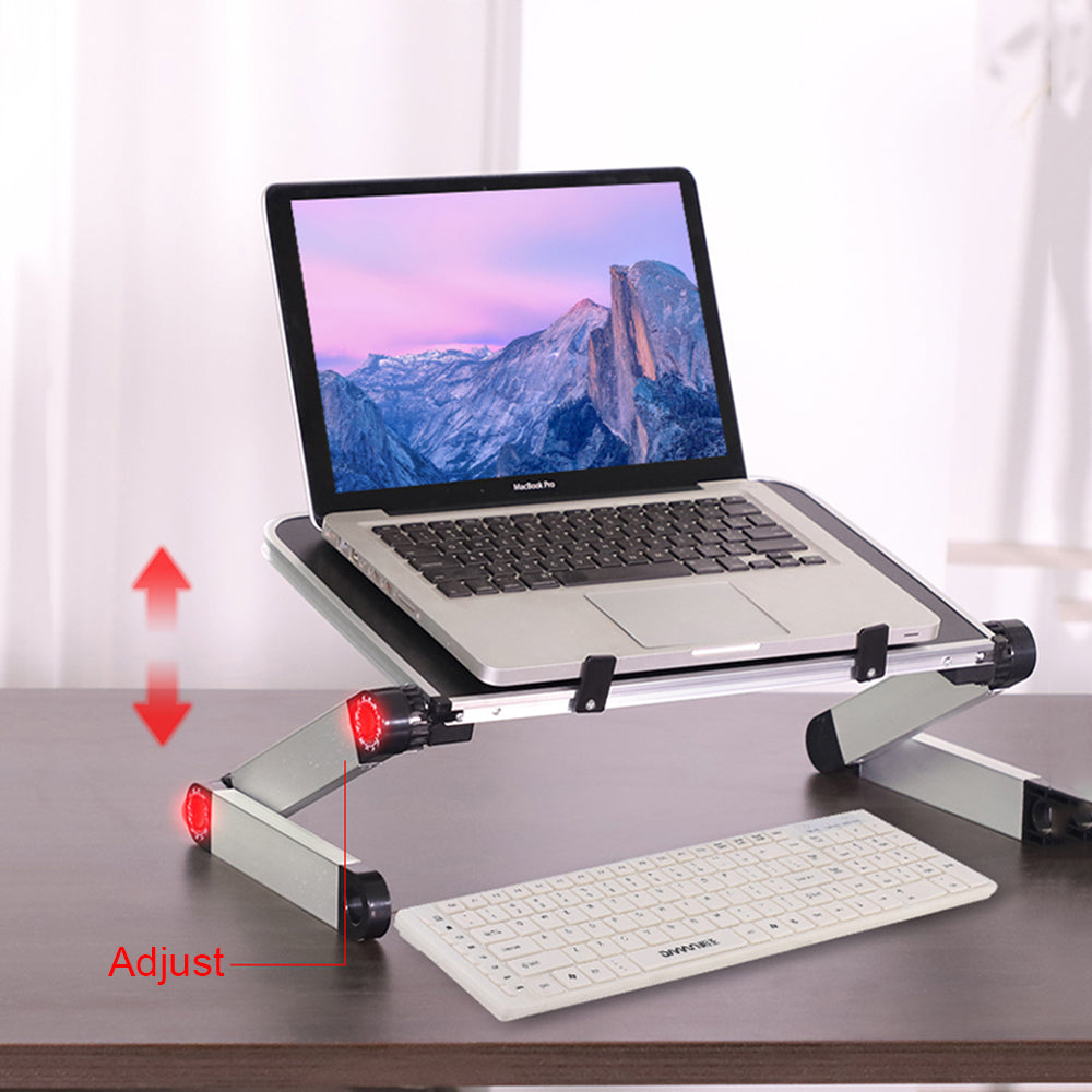 Foldable ergonomic laptop stand