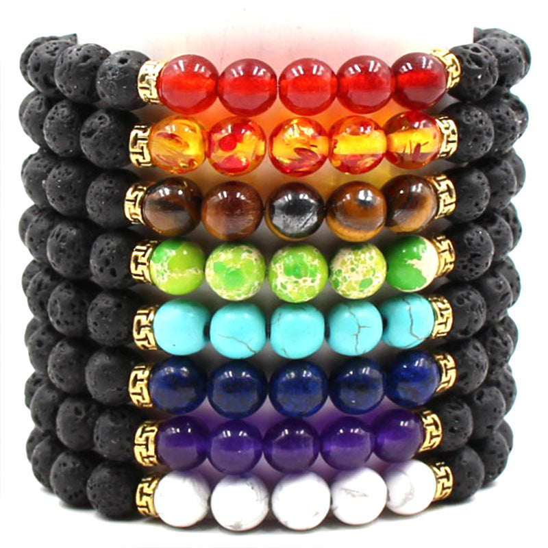 Natural stone elastic yoga bracelet