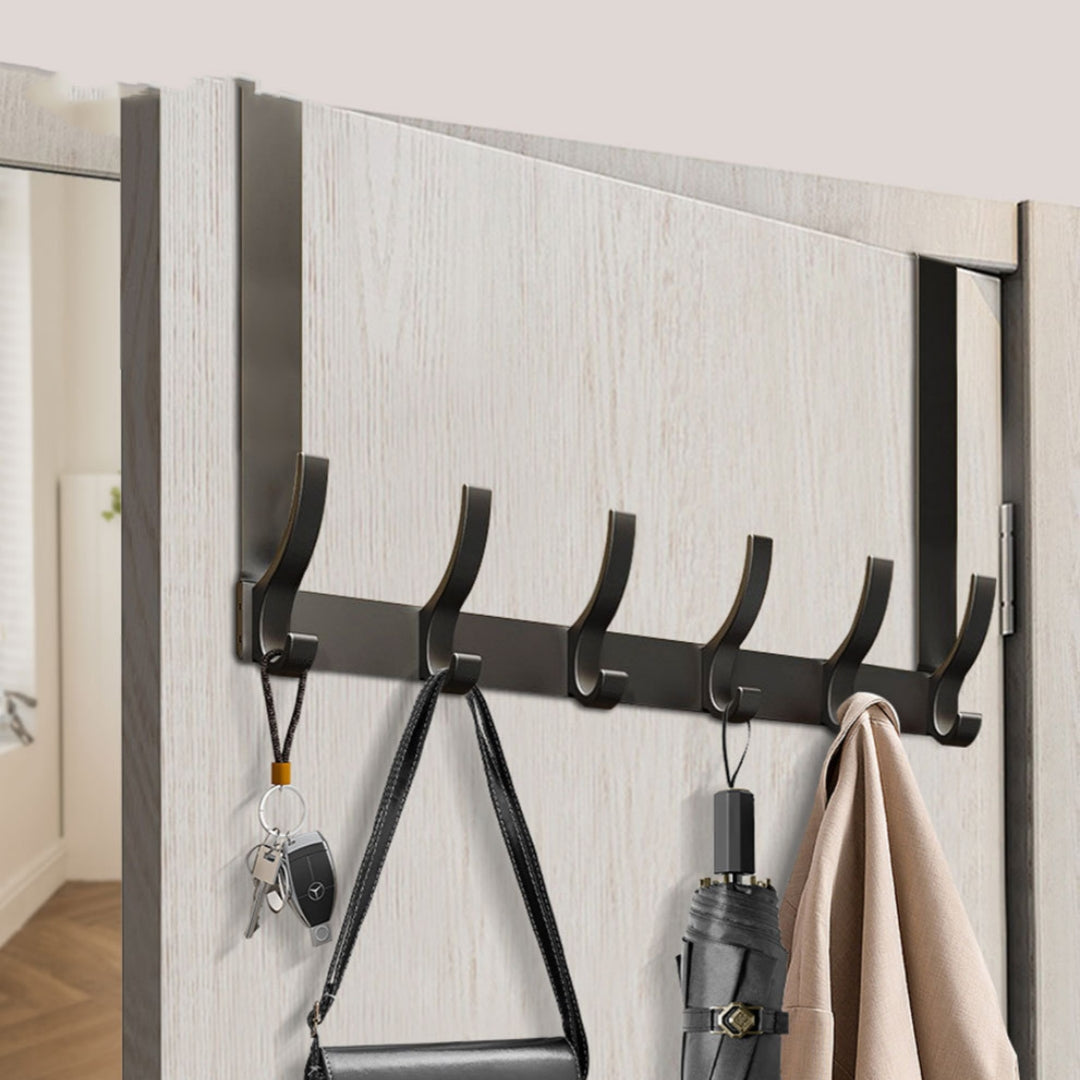 Wall-mounted no-drill door hooks